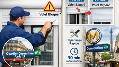 Volet roulant en panne quartier Convention à Paris 15 ?