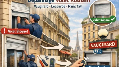 Volet roulant Vaugirard Paris 15 — réparation et modernisation des volets d’immeubles anciens